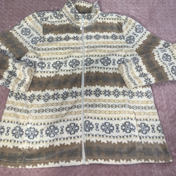 All NEW! Soft as can be fleece by Basic Editions. Full zip front jacket. Sz XXL - Picture 1 of 7